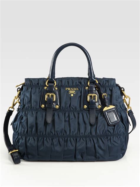 prada tessuto gaufre nylon bag.